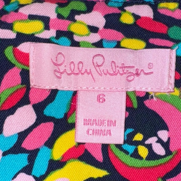 Lilly Pulitzer 3/4 flared sleeve women’s dress size 6 - Picture 4 of 17